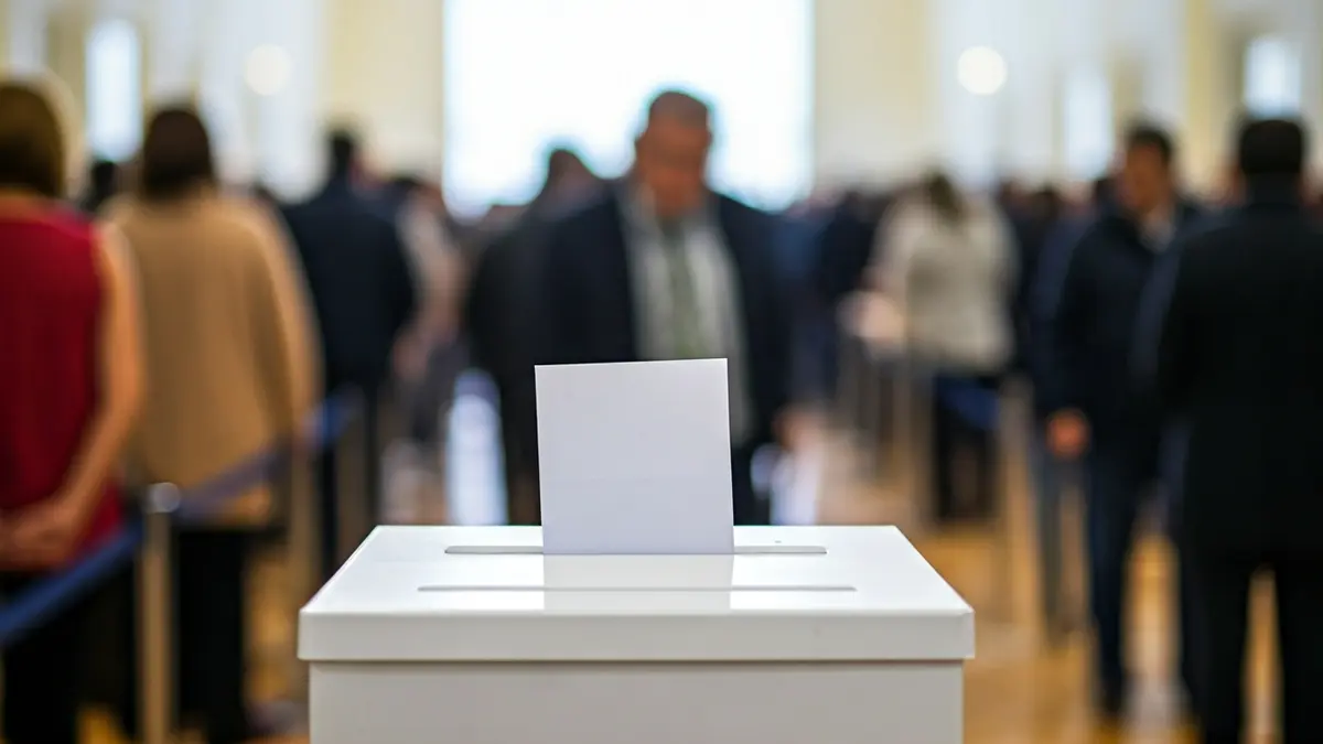 Imagen genérica de una urna electoral en un colegio andaluz.