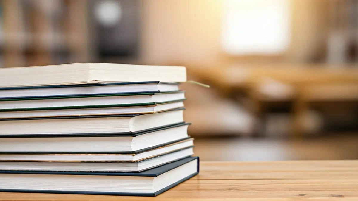 Generic image of books and school supplies on a desk, symbolizing study and educational reinforcement.