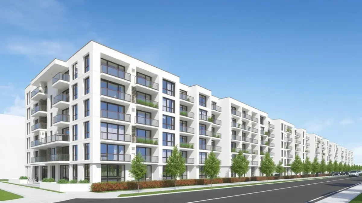 Imagen genérica de un complejo de viviendas moderno.