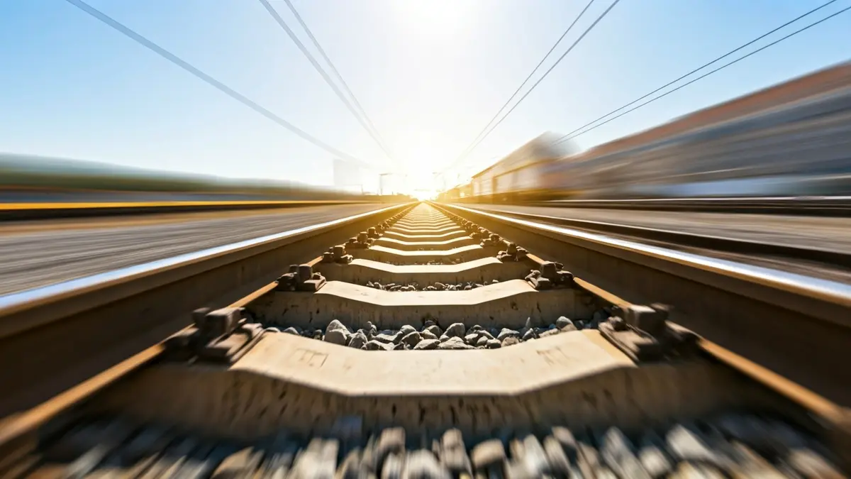 Imagen genérica de vías de tren, simbolizando las obras y el corte del servicio de Cercanías.