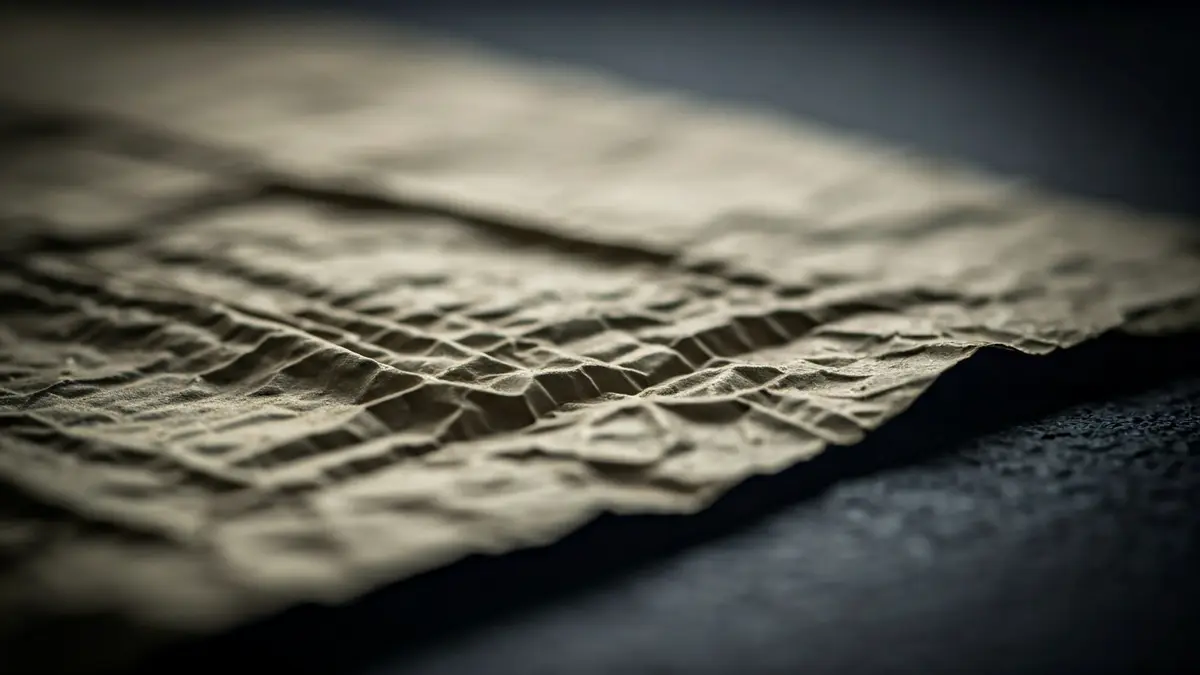 Imagen de un papel impregnado con sustancias tóxicas, representando la droga en la cárcel de Algeciras.