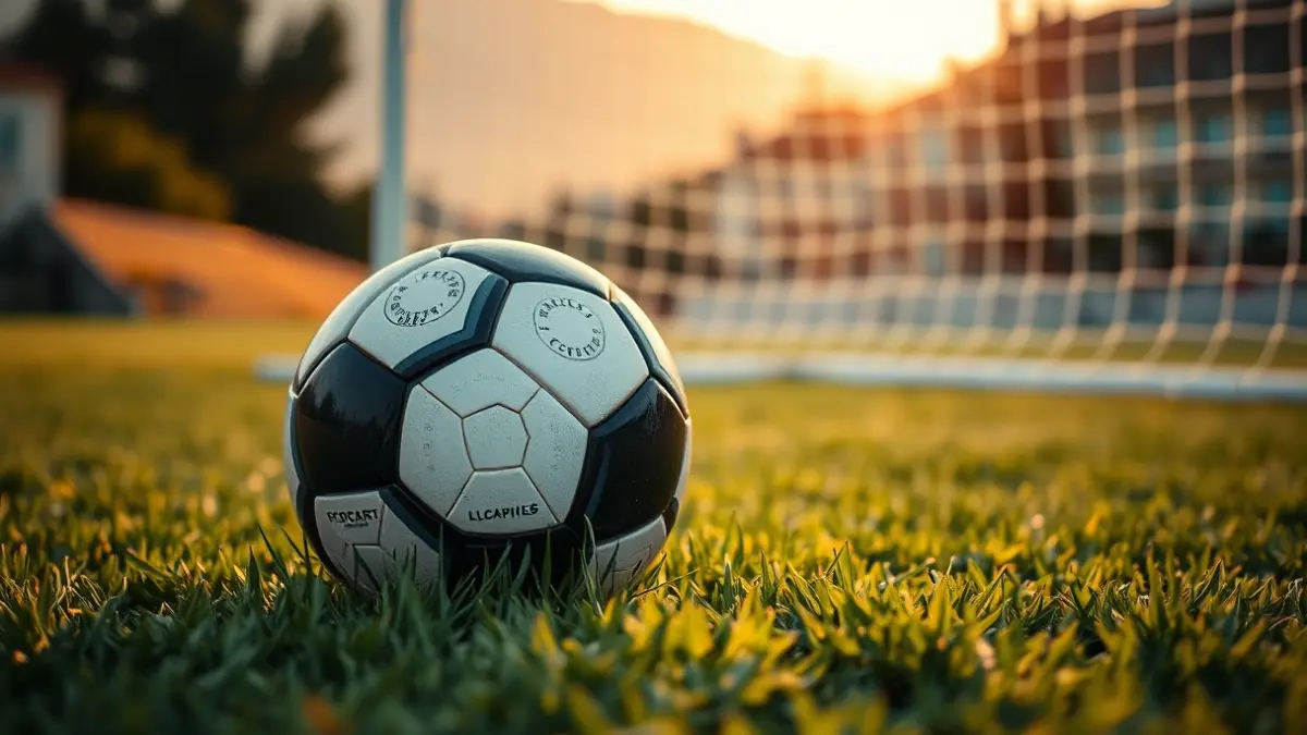 Generic image of a soccer ball on a grass field.