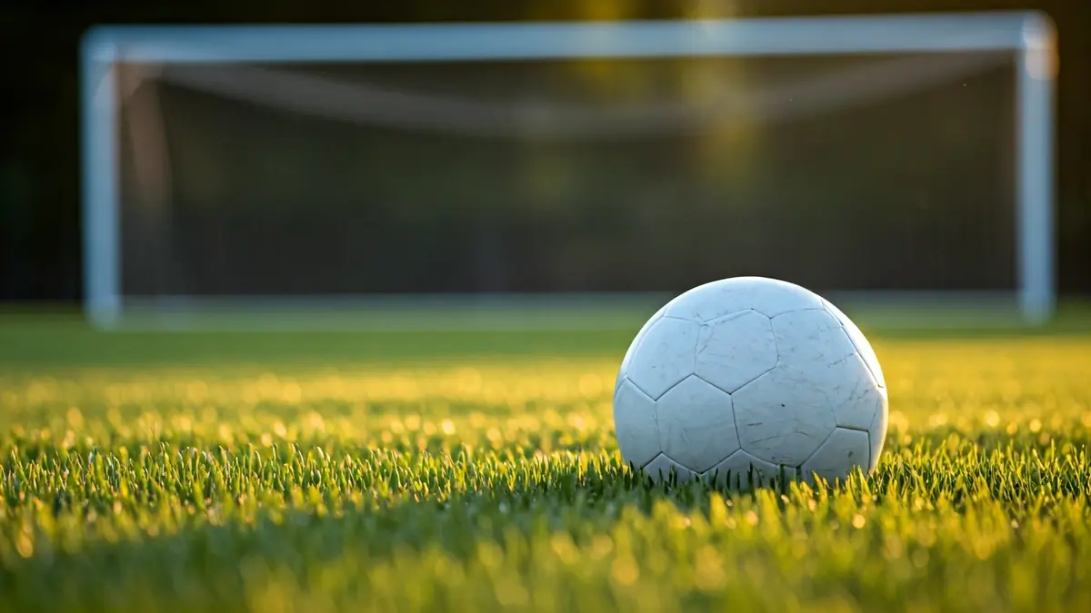 Imagen genérica de un balón de fútbol sobre el césped de un campo