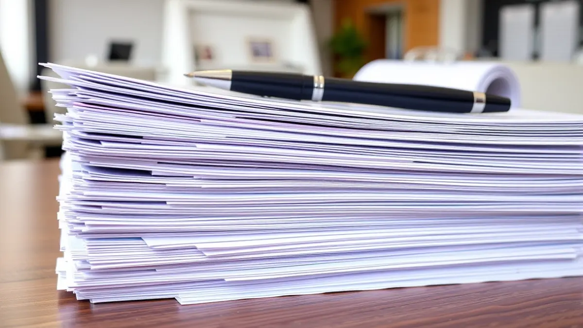 Generic image of documents and contracts, symbolizing public tenders.