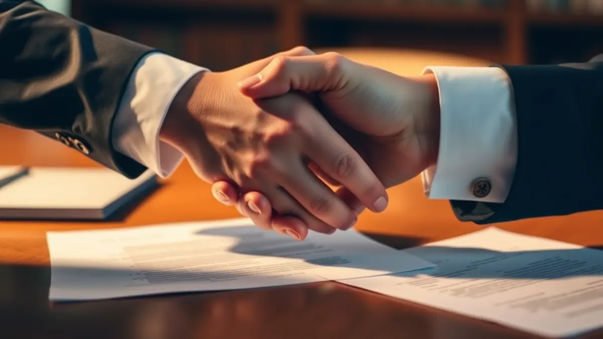 Imagen genérica de un apretón de manos en un contexto diplomático.