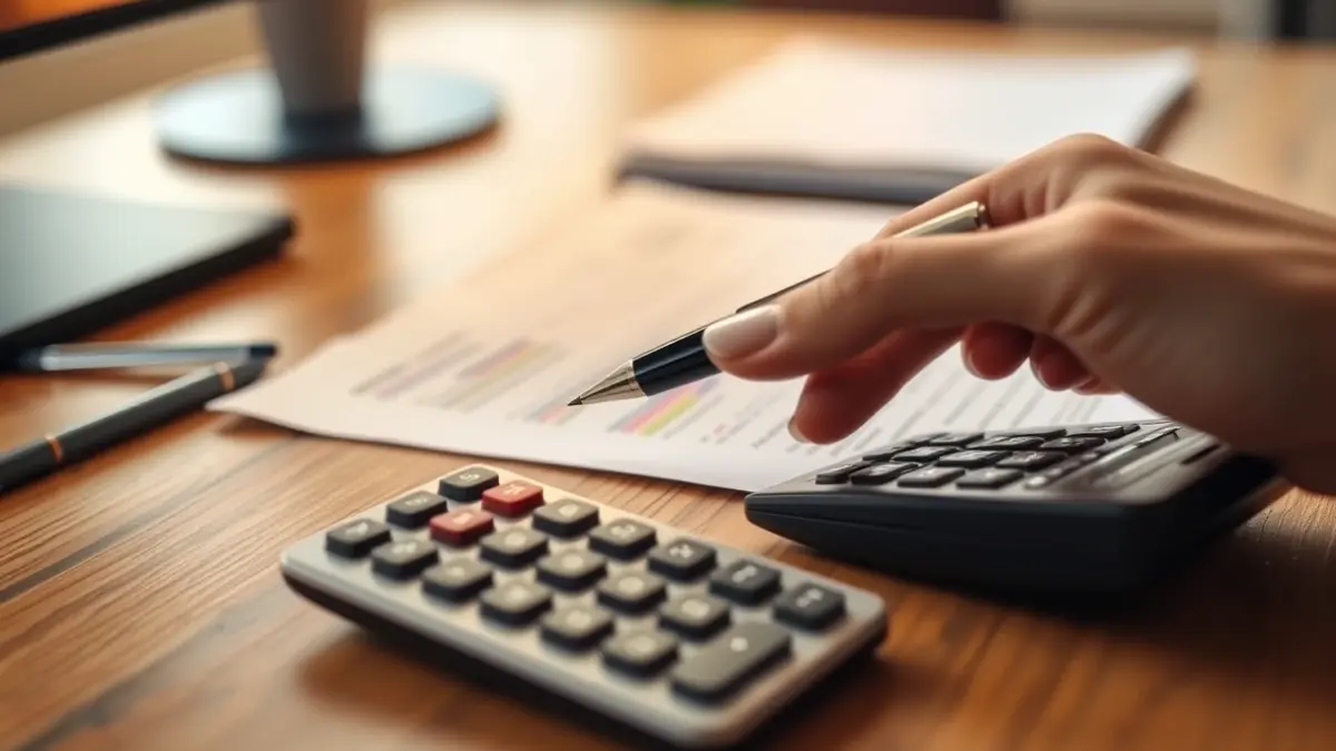 Imagen genérica de documentos y una calculadora sobre una mesa, simbolizando la gestión de ayudas para reformas.