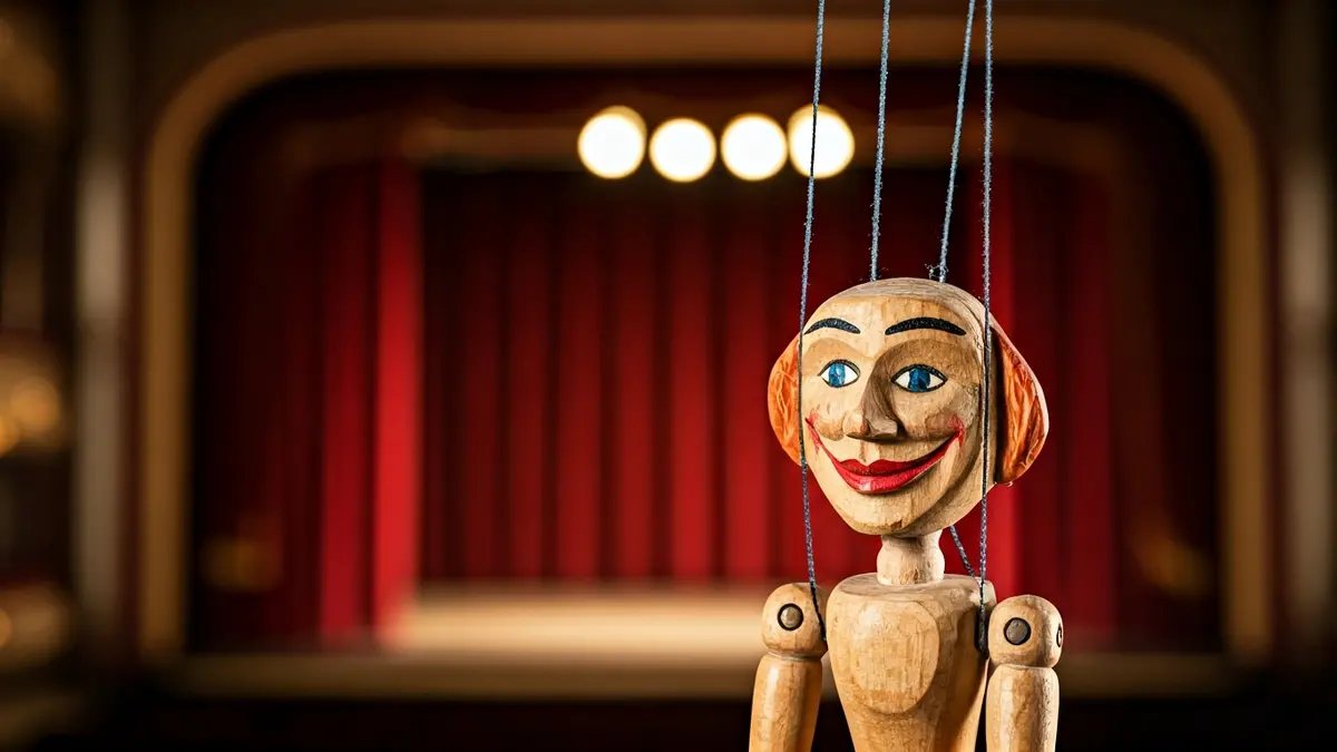 Imagen de una marioneta de hilo, protagonista de un cortometraje