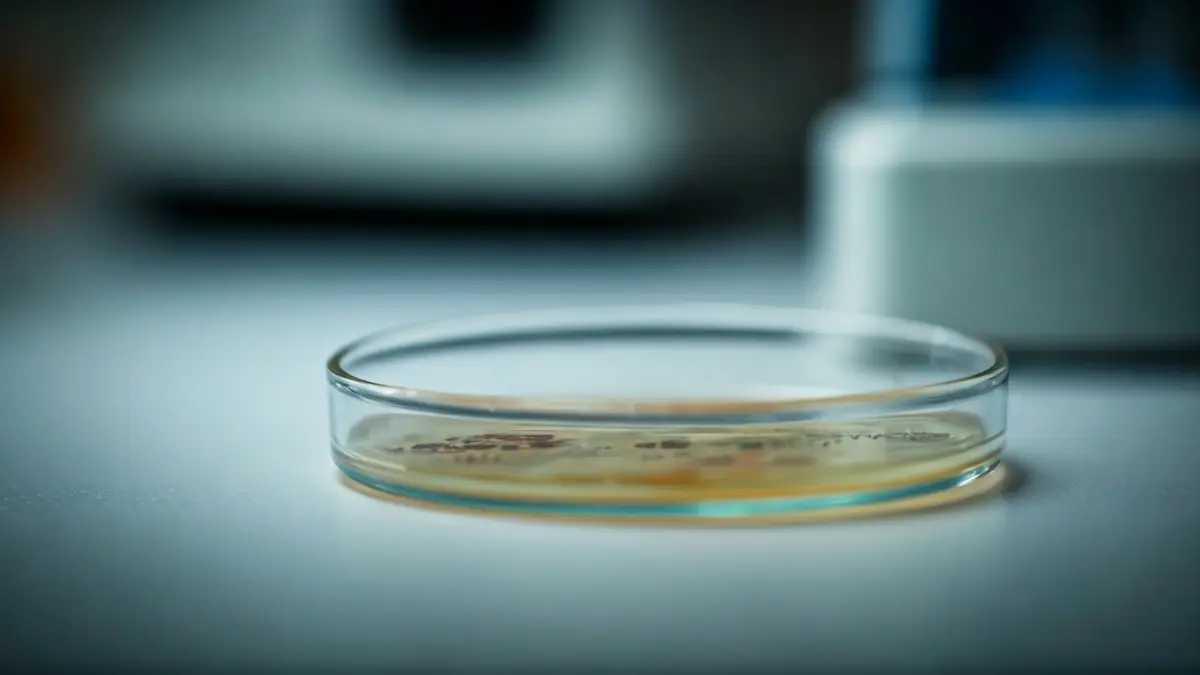 Generic image of a petri dish with biological samples in a laboratory.