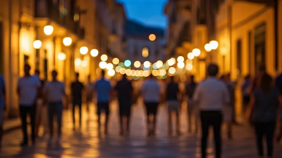 Generic image of a summer celebration in a Mediterranean city.