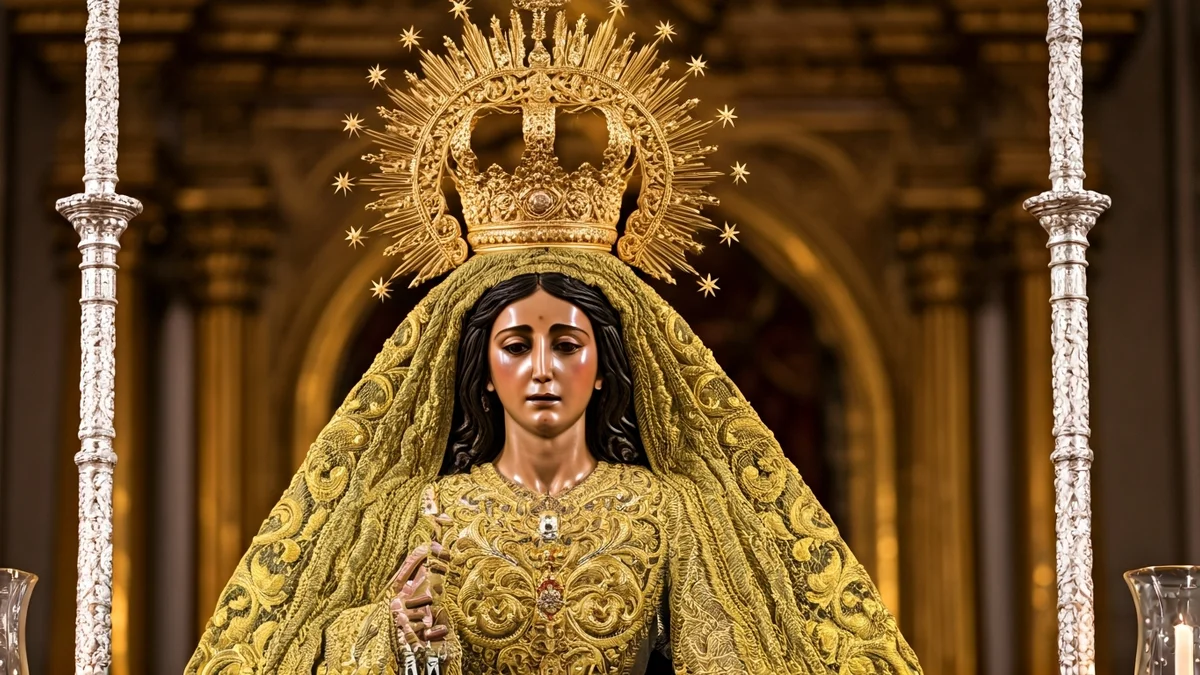 Imagen de una talla religiosa de la Semana Santa de Cádiz