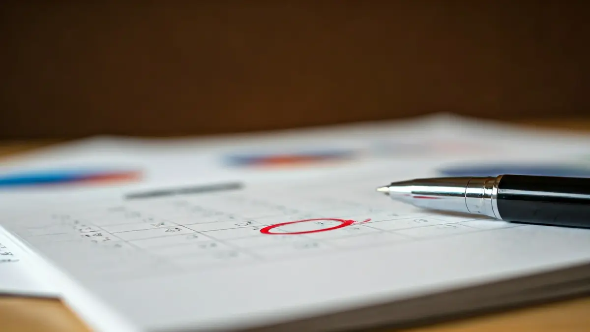 Imagen genérica de un calendario con una fecha marcada, simbolizando plazos fiscales.