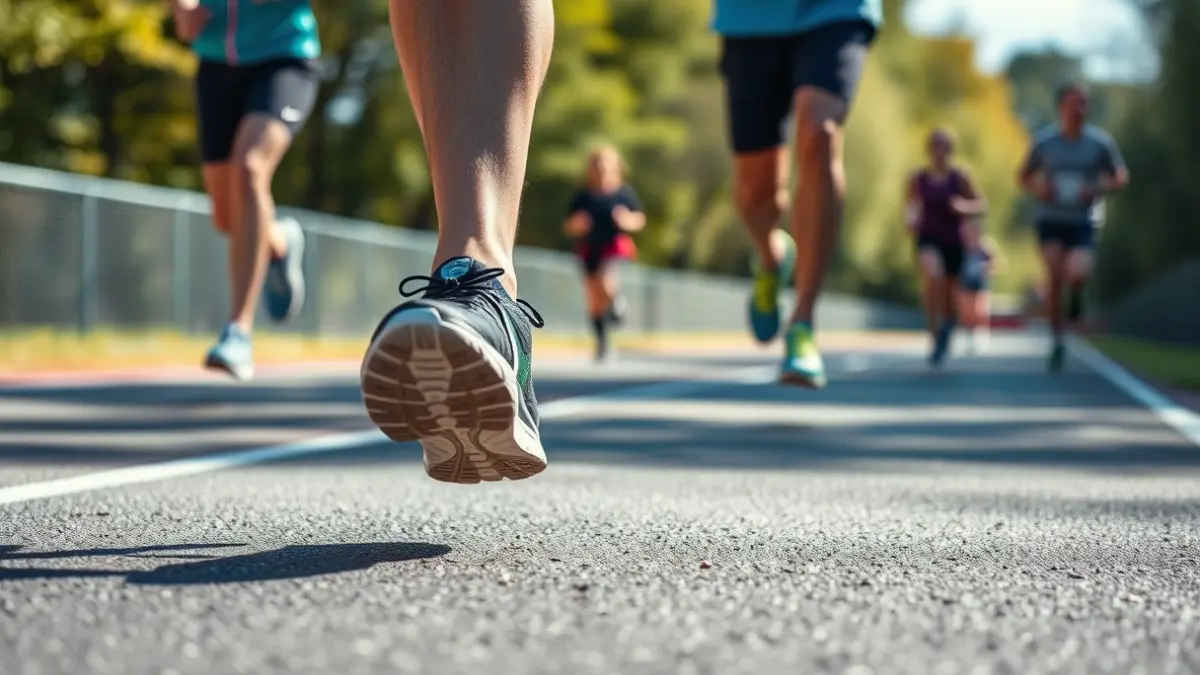 Imagen genérica de corredores en una carrera solidaria