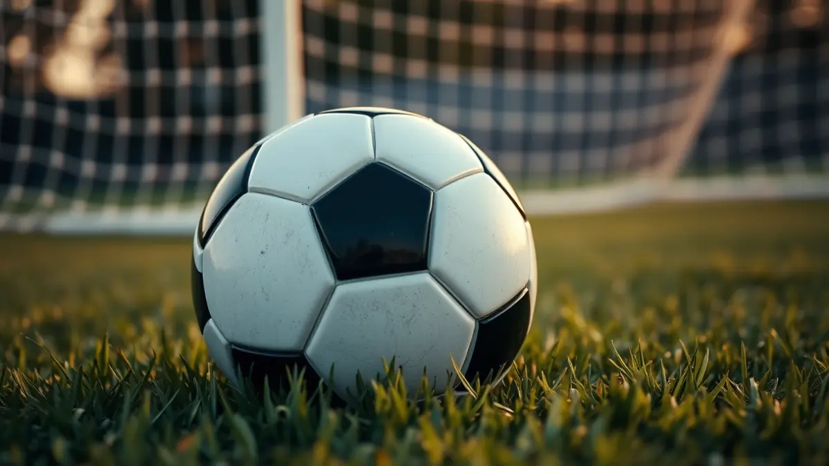 Imagen genérica de un balón de fútbol en el césped de un estadio.