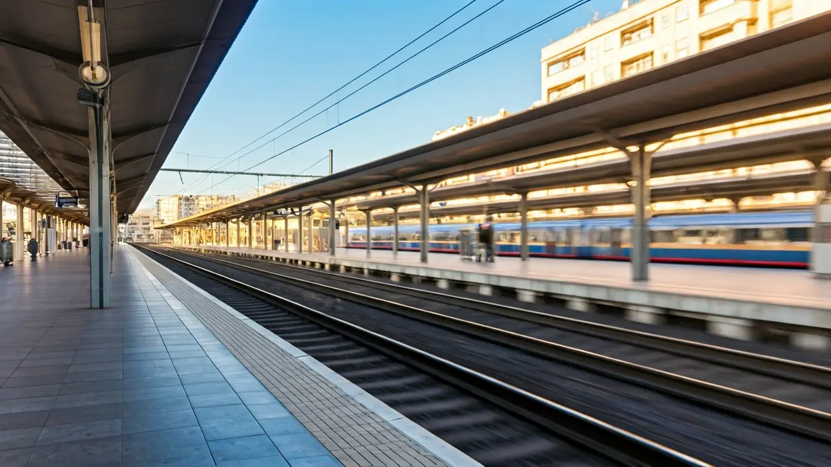 Imagen genérica de una estación de tren de Cercanías en Málaga.