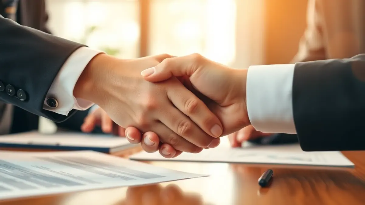 Generic image of an agreement or negotiation between two parties.