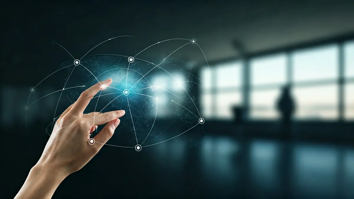 Imagen genérica de un mapa logístico con rutas y nodos, simbolizando la planificación estratégica y la competitividad empresarial.