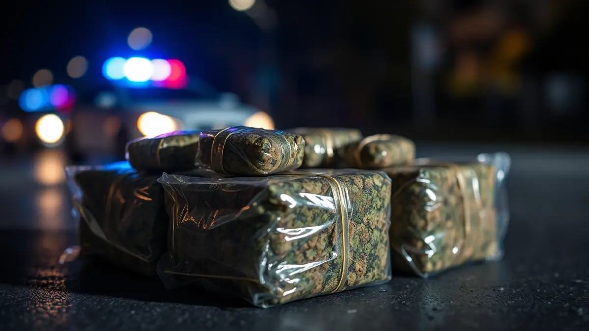 Imagen genérica de fardos de hachís incautados en una operación policial.