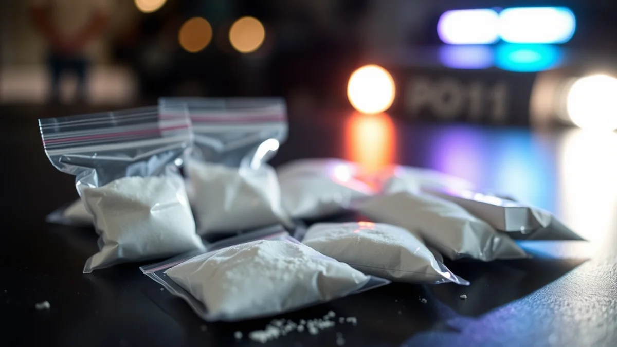 Imagen genérica de dosis de cocaína incautadas en una operación policial.