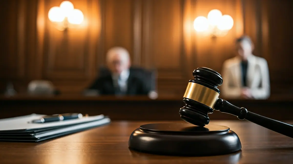 Imagen genérica de un mazo de juez sobre una mesa de madera, simbolizando una decisión judicial.