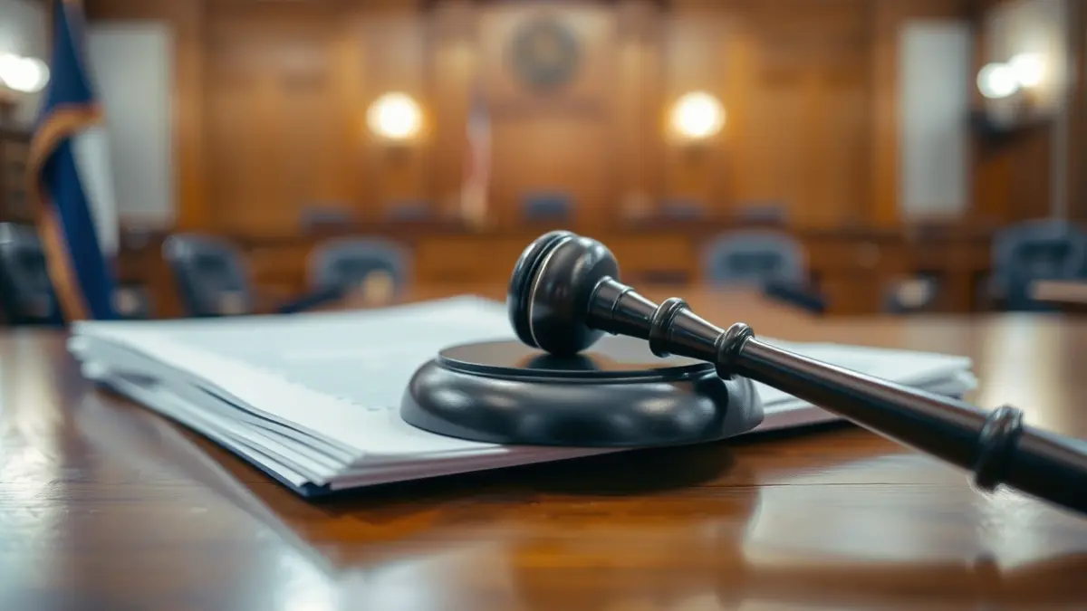 Generic image of a judge's gavel on legal documents.