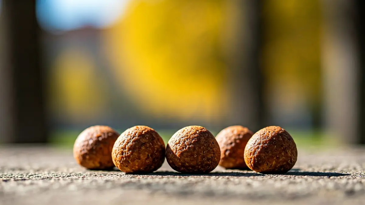 Imagen de bellotas de hachís incautadas por la policía.