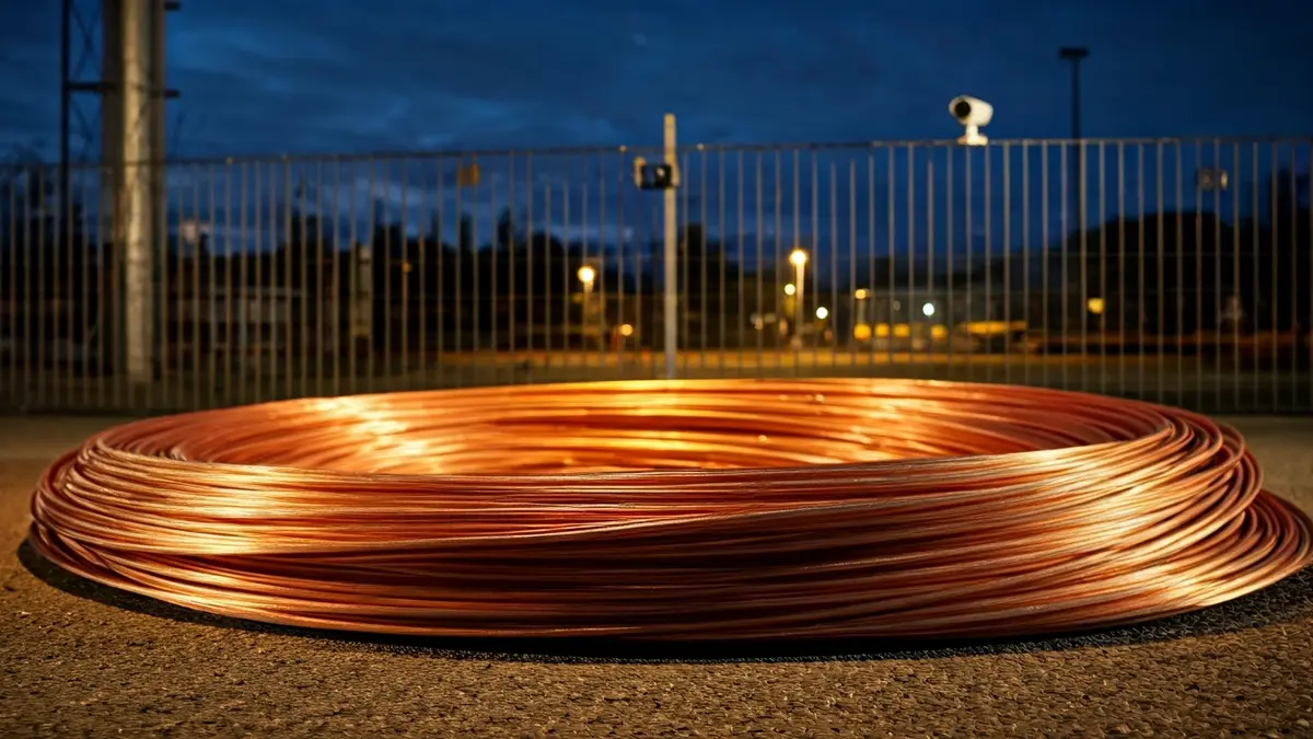 Cable de cobre robado en una estación repetidora de telefonía en Jerez de la Frontera.