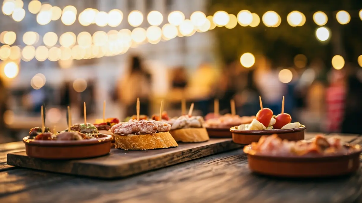 Imagen genérica de tapas variadas en un festival gastronómico.