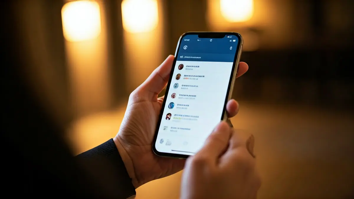 Imagen genérica de un teléfono móvil mostrando contenido en redes sociales.