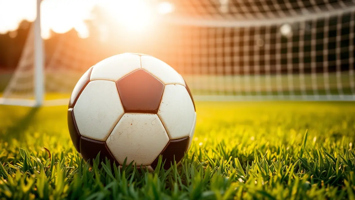 Imagen genérica de un balón de fútbol en el césped de un estadio.