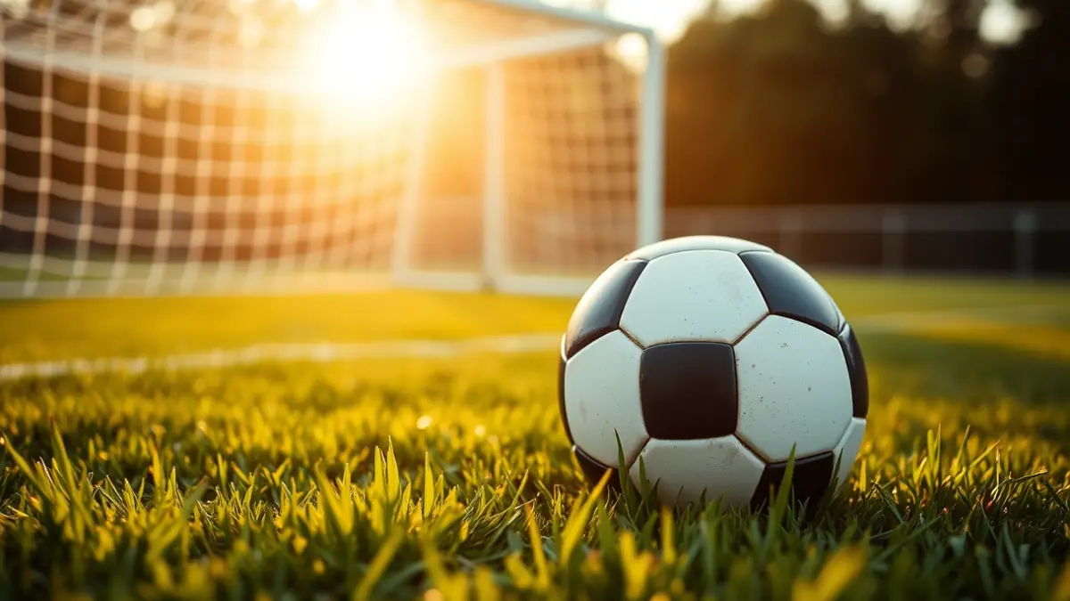 Imagen genérica de un balón de fútbol sobre el césped de un estadio.
