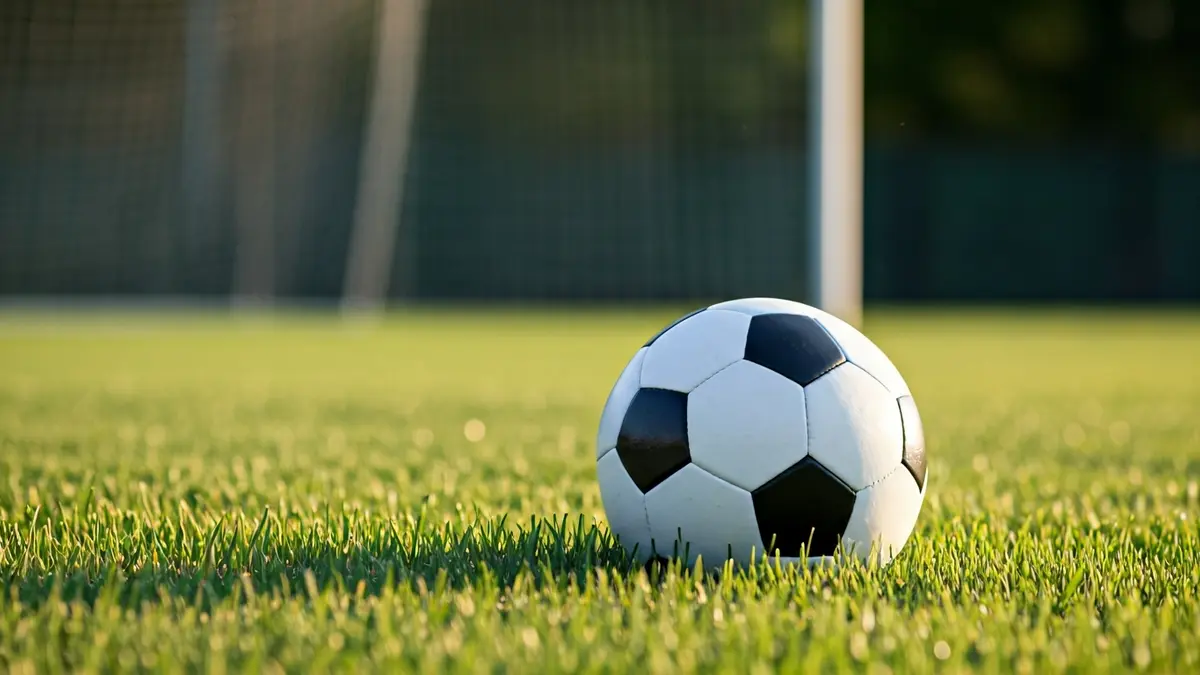 Imagen genérica de un balón de fútbol sobre el césped de un estadio.