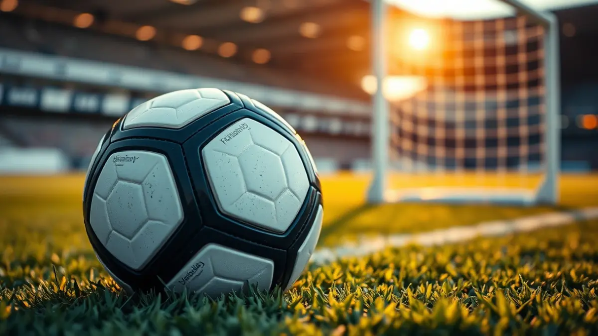 Imagen genérica de un balón de fútbol sobre el césped de un estadio.