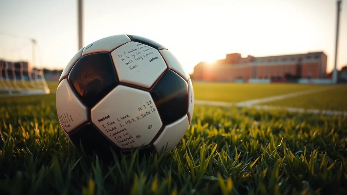 Generic image of a soccer ball on a stadium pitch.