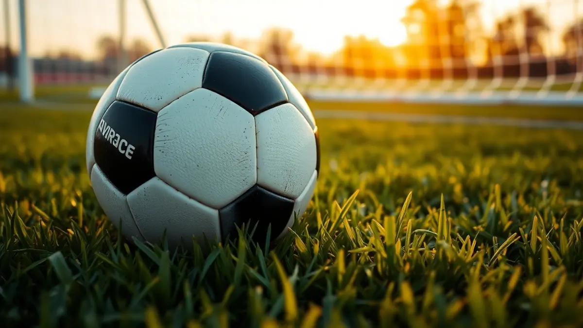 Generic image of a soccer ball on a grass field