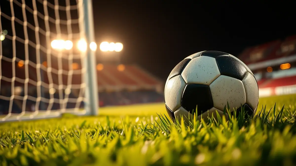 Imagen genérica de un balón de fútbol en un campo de juego.
