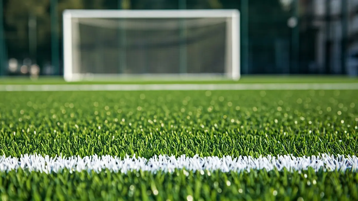 Generic image of artificial turf on a soccer field.