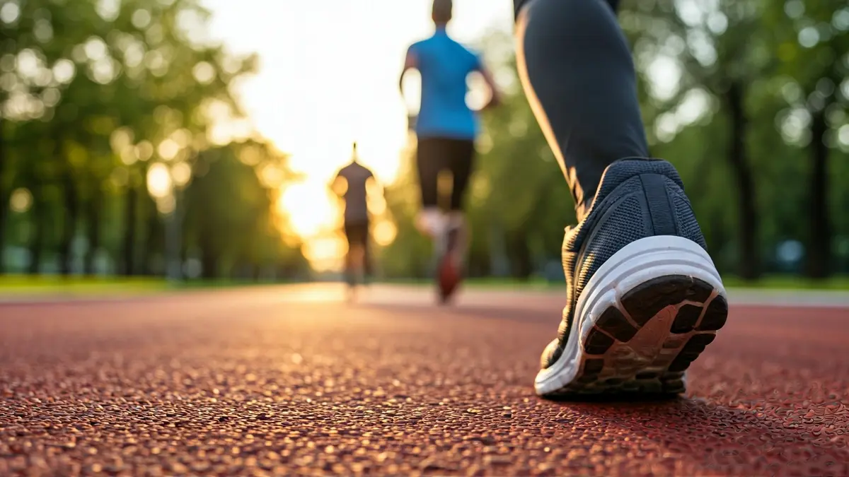 Imagen genérica de un corredor en una pista de atletismo.