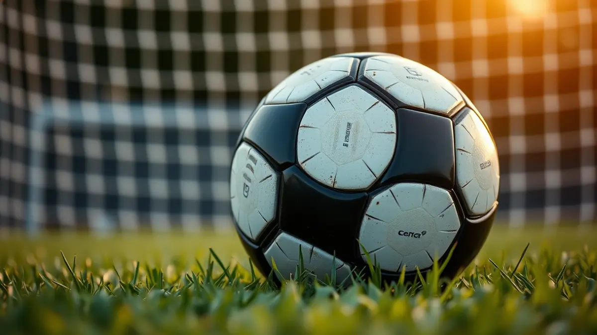 Imagen genérica de un balón de fútbol en el césped de un estadio.
