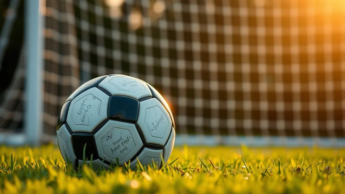 Imagen genérica de un balón de fútbol en el césped de un estadio.