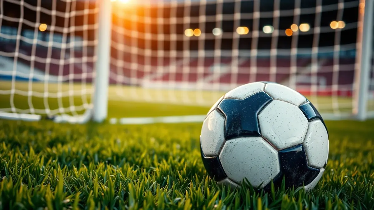 Imagen genérica de un balón de fútbol en un campo.