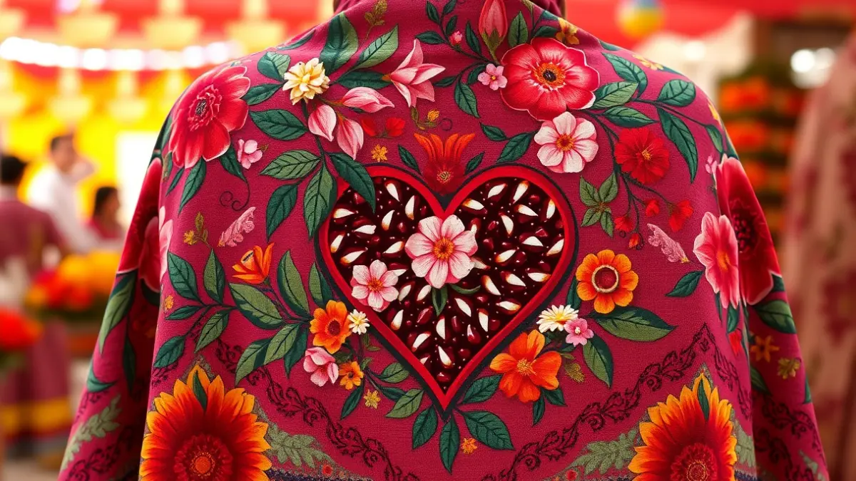 Cartel del Día de la Cruz 2026 en Granada, con un mantón de Manila como elemento central.