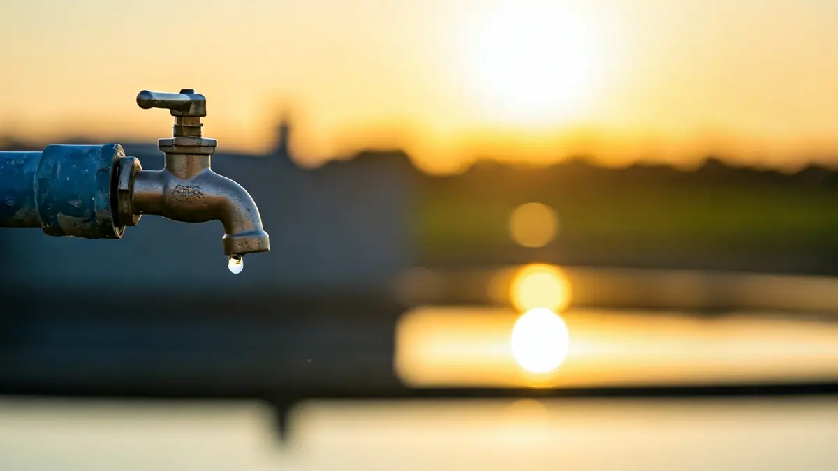 Imagen genérica de un grifo con una gota de agua, simbolizando la gestión hídrica.