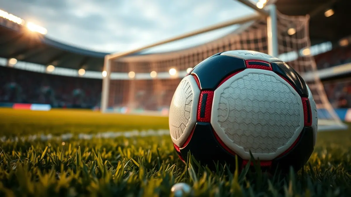 Imagen genérica de un balón de fútbol en el césped de un estadio.