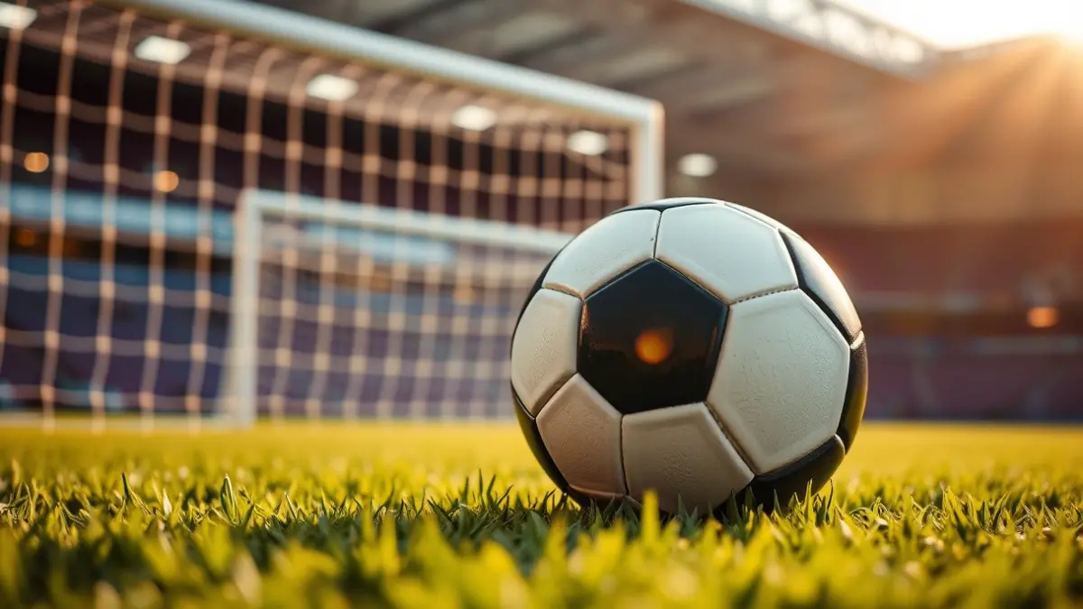 Imagen genérica de un balón de fútbol sobre el césped de un campo.