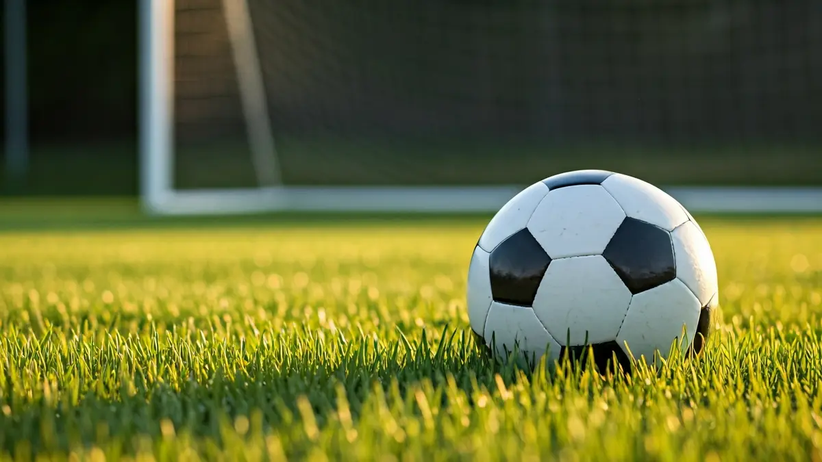 Generic image of a football on a stadium pitch.