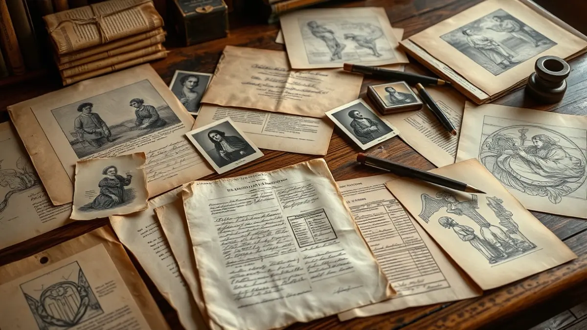 Imagen genérica de documentos antiguos y fotografías, simbolizando un archivo histórico.