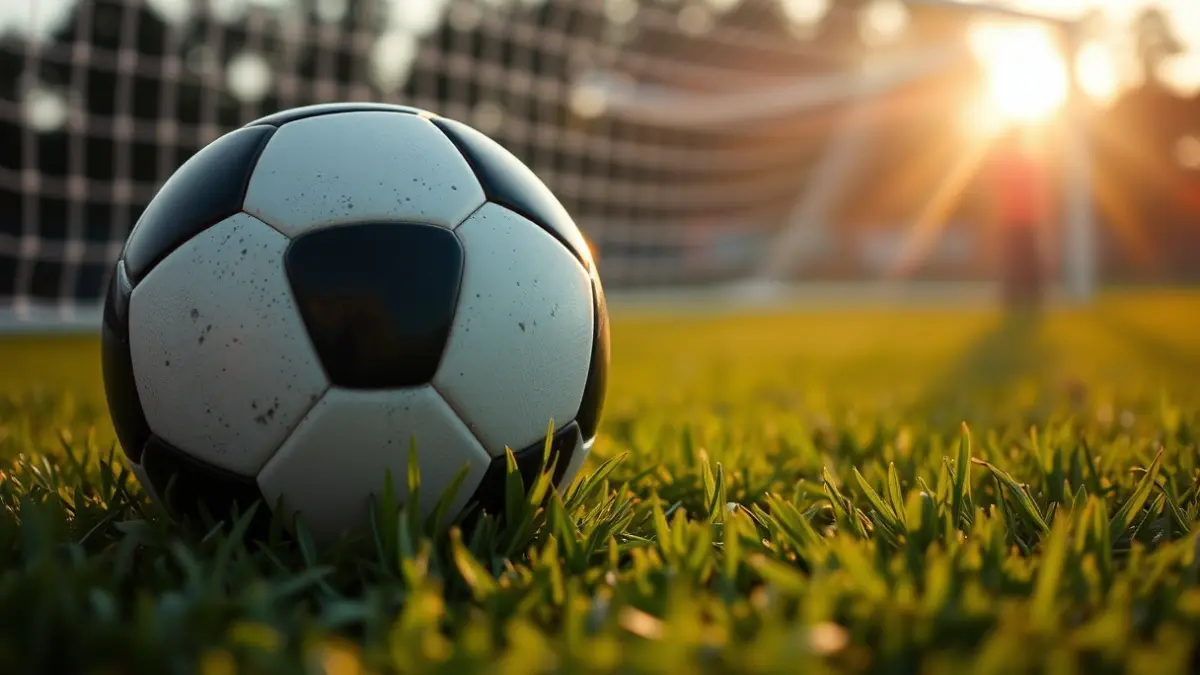 Generic image of a soccer ball on a stadium pitch.
