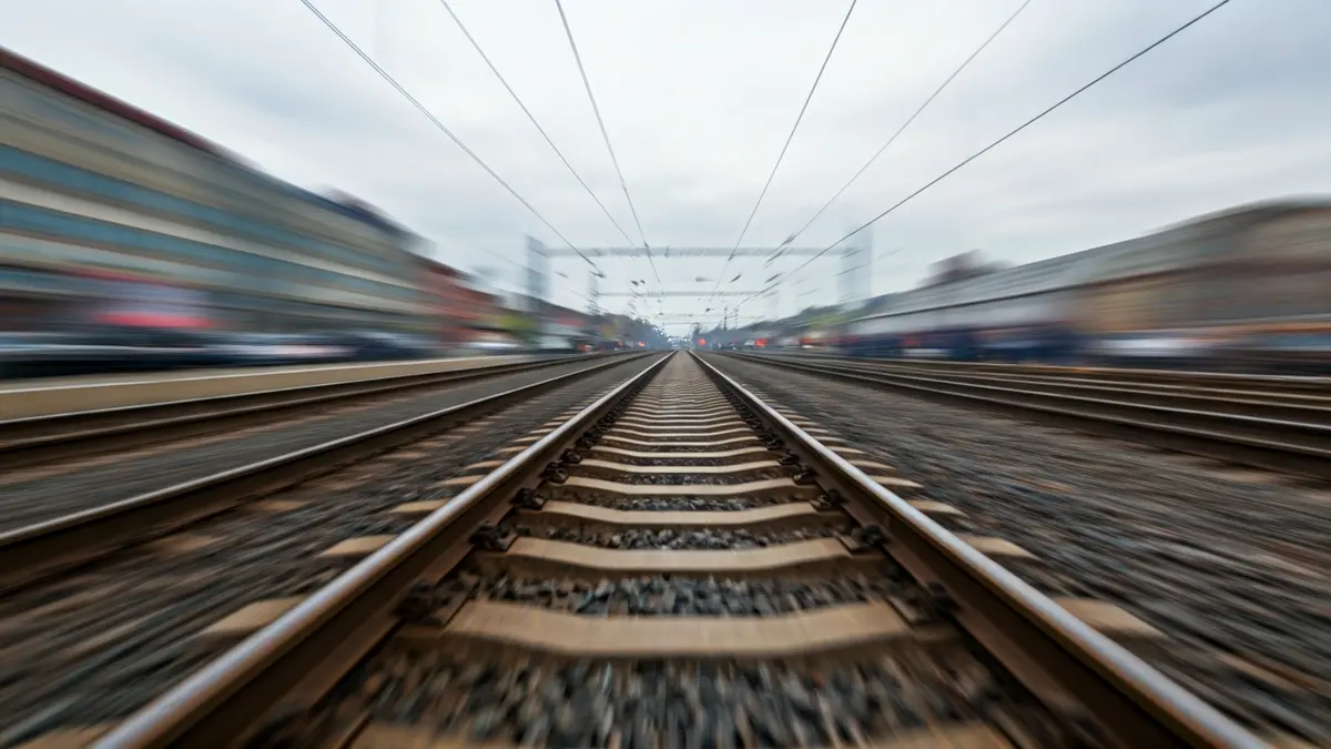 Generic image of railway tracks in disrepair, symbolizing the deterioration of railway infrastructure.