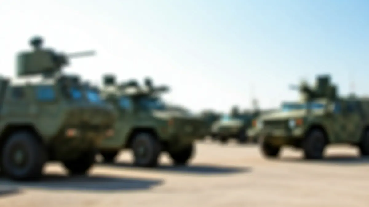 Image of a military base entrance with a guard post.