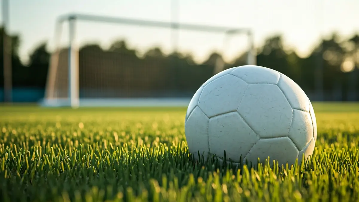 Imagen genérica de un balón de fútbol en el césped de un estadio.